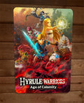 Hyrule Warriors Age of Calamity 8x12 Inch Metal Wall Sign with Video Game Poster Design