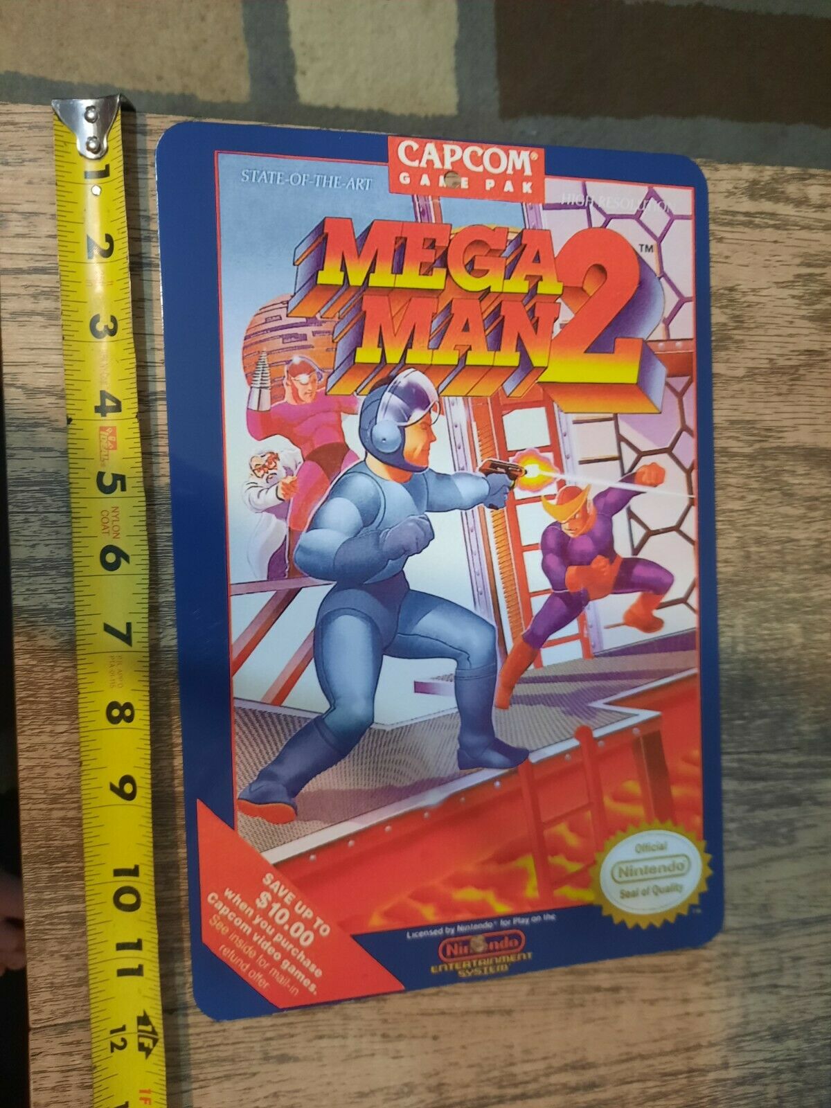 Mega Man 2 Video Game Box 8x12 Metal Wall Sign Retro 80s Arcade Decoration