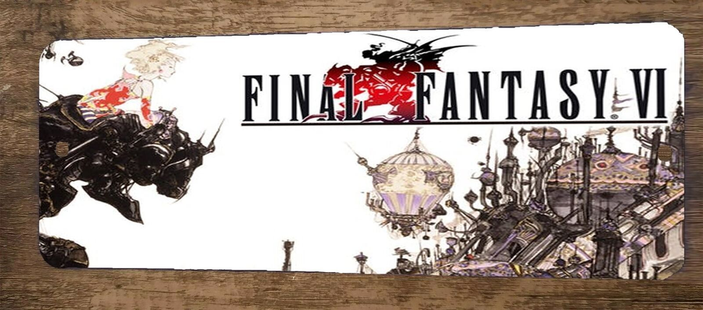 FFVII Final Fantasy 6 Video Game 3x12 Metal Wall Marquee Banner Sign Poster