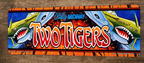 Two Tigers Arcade 3x12  Metal Wall Video Game Sign