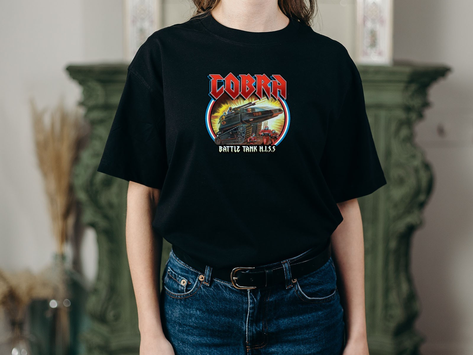 GI Joe Cobra Battle Task HISS  Mens T Shirt
