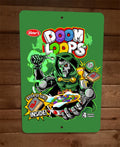 Dr Doom Loops Cereal Marvel Comics Villain Parody 8x12 Metal Wall Sign