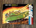 Mini Tank Armadillo GI Joe Art 8x12 Metal Wall Sign Retro 1980s