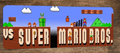 VS Super Mario Bros 3x12 Inch Metal Wall Sign for Video Game Arcade