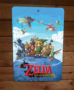 The Legend of Wind Waker Zelda 8x12 Inch High-Gloss Aluminum Metal Wall Sign – Premium Video Game Poster Decor