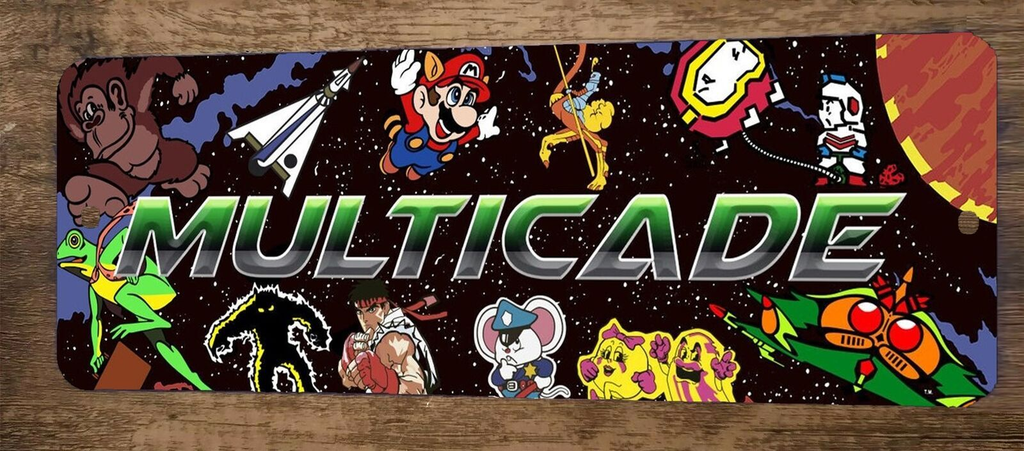 Multicade Arcade 3x12 Metal Wall Video Game Sign #5