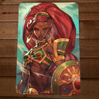 The Legend of Urbosa Zelda 8 by 12 Inch Premium Metal Wall Sign Poster for Video Game Enthusiasts