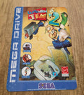 Earthworm Jim 2 Sega Mega Drive 8x12 Metal Wall Sign Featuring Retro 1980s Arcade Video Game Box Cover