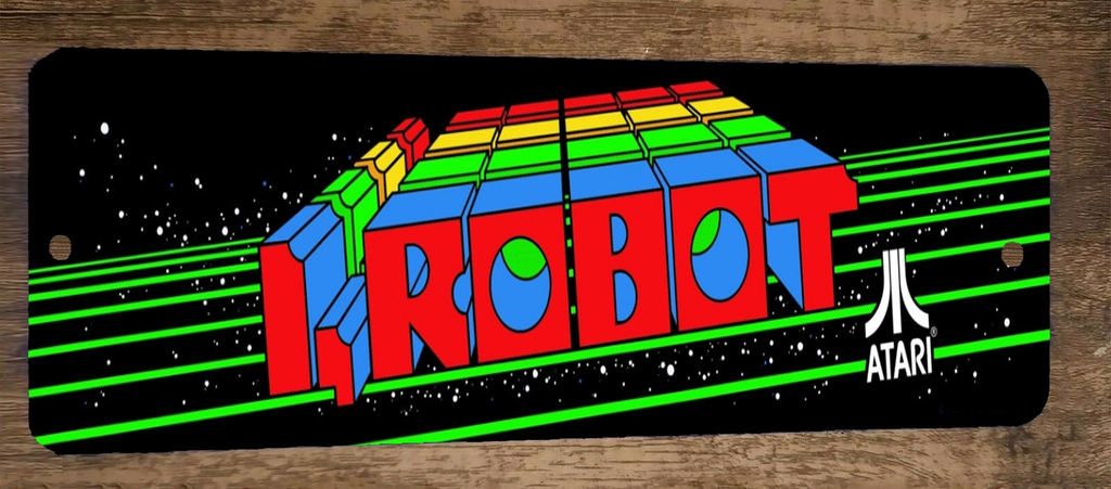 I Robot Video Game Arcade Marquee 3x12 Metal Wall Sign Banner Poster