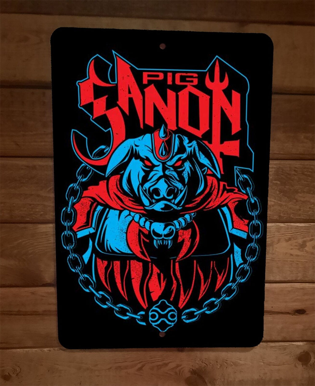 Legend of Pig Ganon Metal Wall Sign - 8 x 12 Inch Premium Aluminum Video Game Poster from The Legend of Zelda Series
