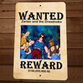 8x12 Metal Wall Wanted Zartan and the Dreadnoks Reward $100,000,000 GI Joe Cobra