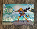 Tears of the Legend of Kingdom Zelda 8x12 Inch Metal Wall Sign Featuring Iconic Video Game Artwork