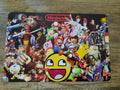 Nintendo Character Collage 8x12 Inch Metal Wall Sign for Video Game Arcade