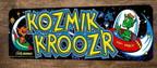 Kozmik Kroozr Arcade 3x12 Metal Wall Video Game Sign