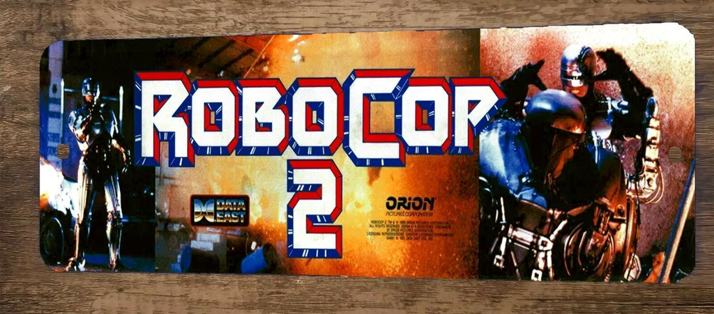 Robocop 2 Arcade 3x12 Metal Wall Video Game Sign