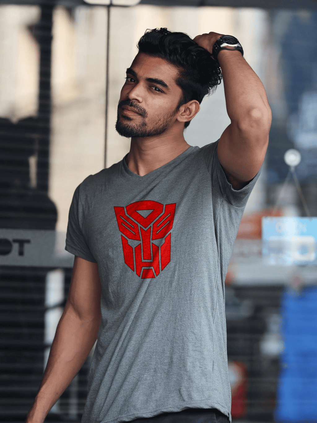 Autobots Transformers Logo Mens T Shirt Gildan
