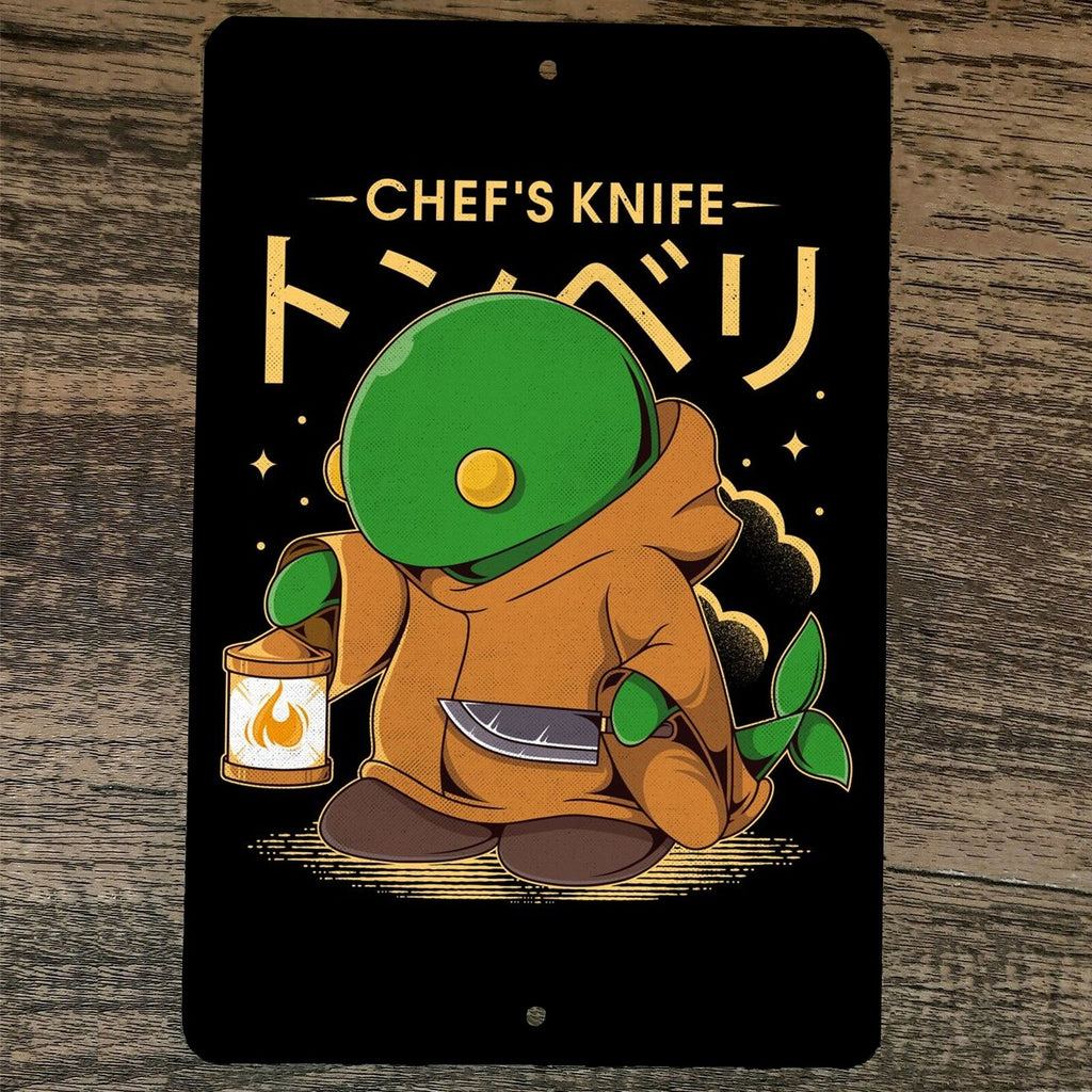 Chefs Knife Tonberry Final Fantasy 8x12 Metal Wall Video Game Sign Poster