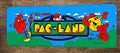 Pac Land Arcade 4x12 Metal Wall Video Game Sign