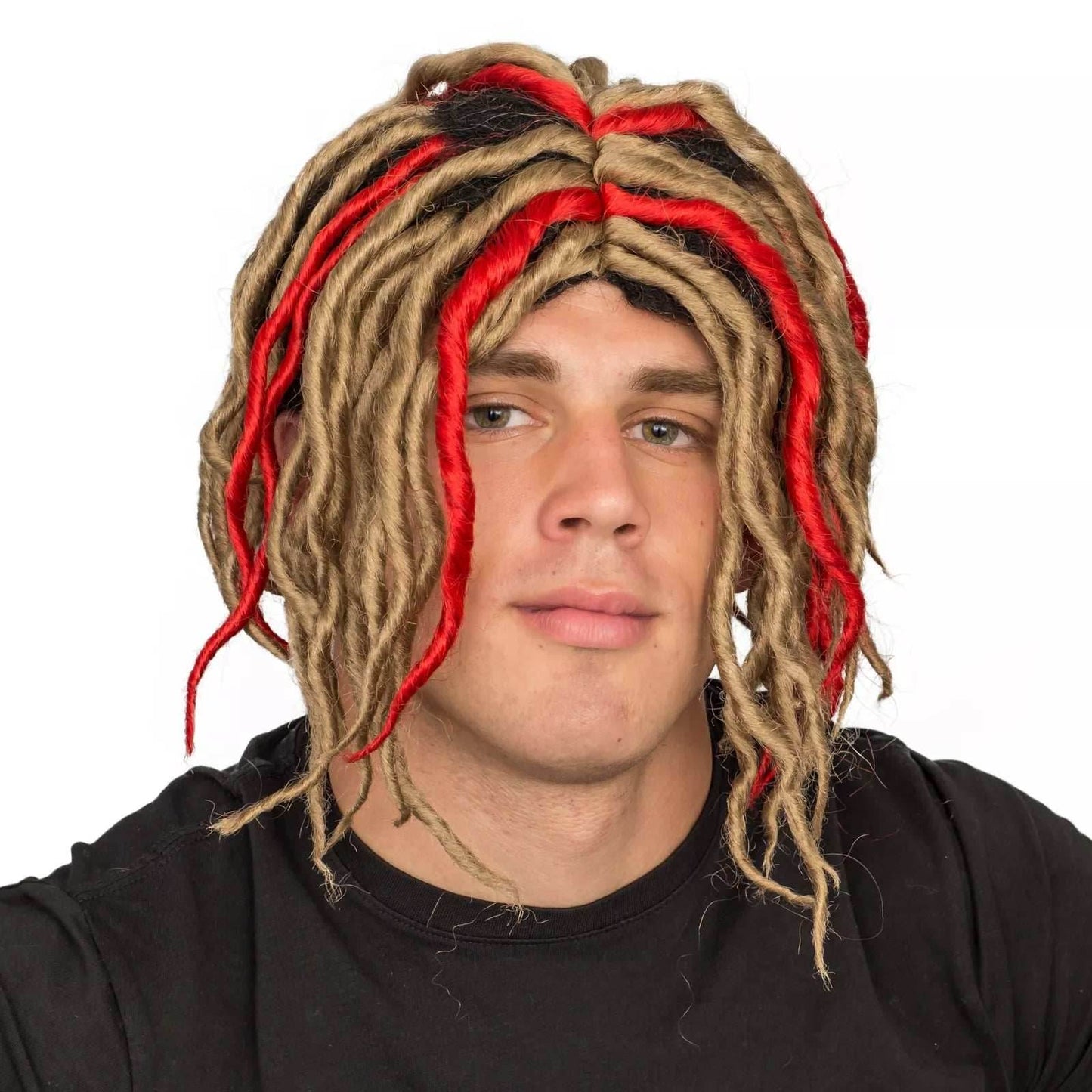 Adult Rasta Colorful Dreadlocks Halloween Cosplay Costume Wig - 