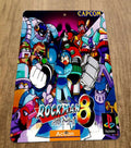 Rocketman 8 Mega Man Artwork 8x12 Inch Metal Wall Sign Retro 1980s Video Game Arcade Decor