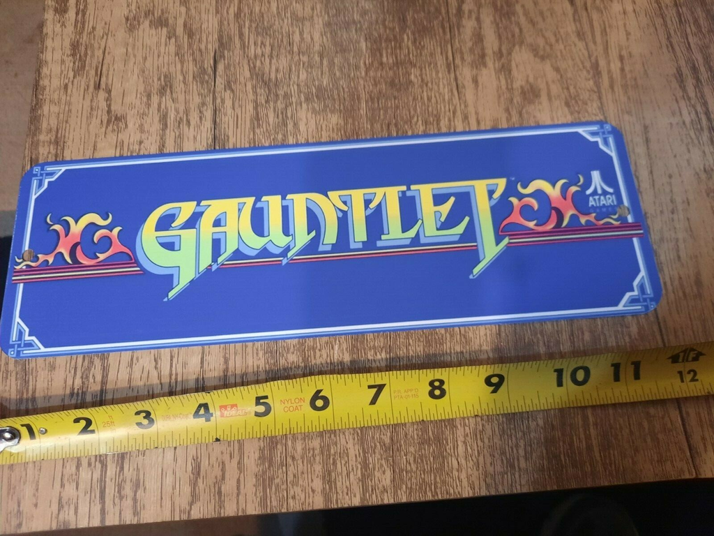 Gauntlet Video Game 3x12 Metal Wall Sign Classic Arcade