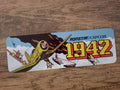 1942 Classic Warplane Arcade Marquee Banner 4x12 Inches Metal Wall Sign Retro 1980s Video Game