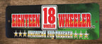 18 Eighteen Wheeler Arcade 4x12 Metal Wall Video Game Marquee Banner Sign