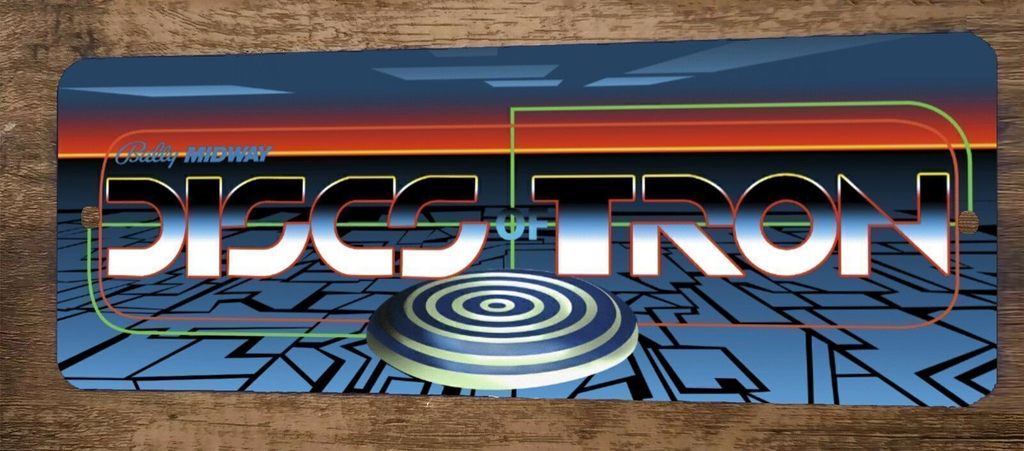 Discs of Tron Arcade 3x12 Metal Wall Video Game Sign