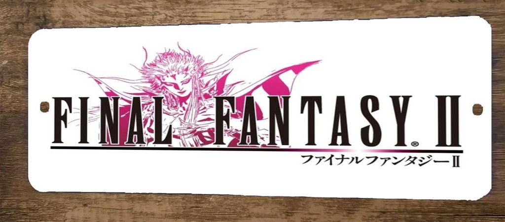 FFII Final Fantasy 2 Video Game 3x12 Metal Wall Marquee Banner Sign Poster