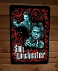 Sam Winchester Supernatural 8x12 Metal Wall Sign Poster