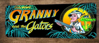 Granny and the Gators Arcade 3x12 Metal Wall Video Game Sign