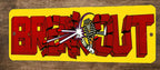 Breakout Arcade Video Game 4x12 Metal Wall Sign Marquee Banner Poster