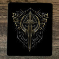 Master Sword Hero Mouse Pad Featuring Legend of Zelda Video Game Design - High-Quality 7.75 x 9.25 Inch Gaming Accessory
