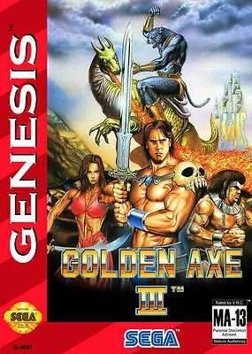 Golden Axe III (Sega Genesis) - Game Manual Only