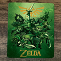 Zelda Green Hero Link Mouse Pad – Large Durable Gaming Mousepad with Non-Slip Rubber Base, Smooth Fabric Surface for Precise Tracking, 11.8 x 9.8 Inches