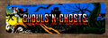 Ghouls N Ghosts Arcade 3x12 Metal Wall Video Game Marquee Banner Sign