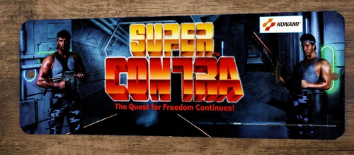 Super Contra Arcade Video Game 3x12 Metal Wall Sign Poster
