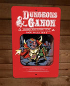 Legend of Dungeons and Ganon Zelda 8x12 Inches Metal Wall Sign Poster for Video Game Decor