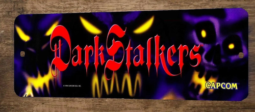 Dark Stalkers Arcade 3x12 Metal Wall Video Game Sign