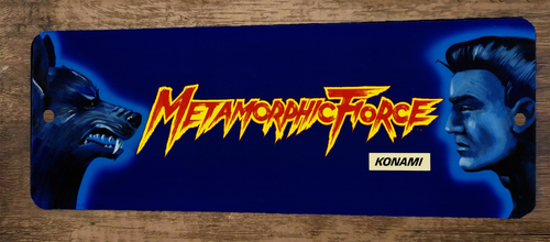 Metamophic Force Video Game Arcade Marquee 3x12 Metal Wall Sign Banner Poster