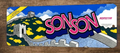 Son Son Arcade Video Game 3x12 Metal Wall Sign  Marquee Banner Poster