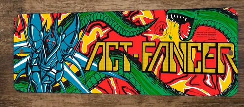 Act Fancer Arcade 3x12 Metal Wall Video Game Marquee Banner Sign