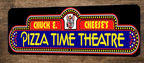 Chuck E Cheese Pizza Time Theater 3x12 Metal Wall Video Game Marquee Banner Sign