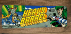 Heavy Barrel Classic Video Game Arcade Marquee Banner 3x12  Metal Wall Sign