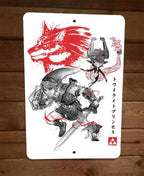 Legend of Twilight Link and Princess Zelda 8x12 Inch Metal Wall Sign Poster from Video Game Series