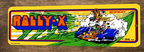 Rally X Arcade 3x12 Metal Wall Video Game Sign Poster