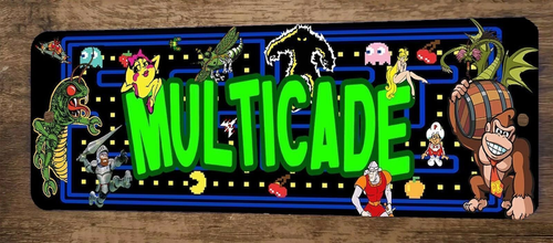 Multicade Arcade 3x12  Metal Wall Video Game Sign #1