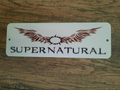 Supernatural TV Show Logo 3x12 Metal Wall Sign