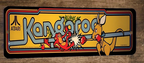 Kangaroo Arcade 3x12  Metal Wall Video Game Sign Poster