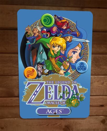 Legend of Oracle of Zelda Metal Wall Sign 8x12 Inches Video Game Poster with Durable Aluminum and UV Protection